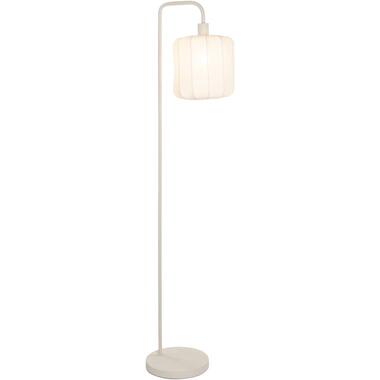 Vloerlamp Fenne - beige metaal/stof - E27 - 160x37x25 cm product