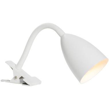 Bureaulamp Knijper - wit metaal - E14 - 35xØ9 cm product