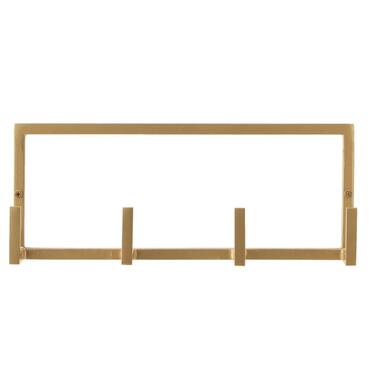 Wandhaak Aken 4 haken - goudkleur - 12x30,5x8 cm product