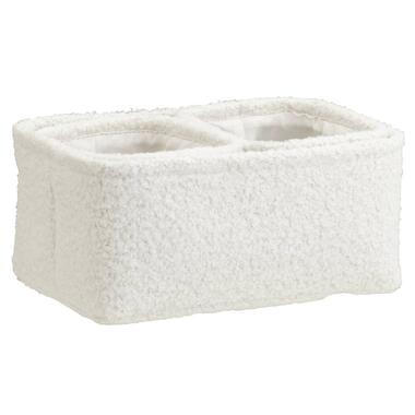 Lot de 3 paniers Michel - polyester blanc cassé product