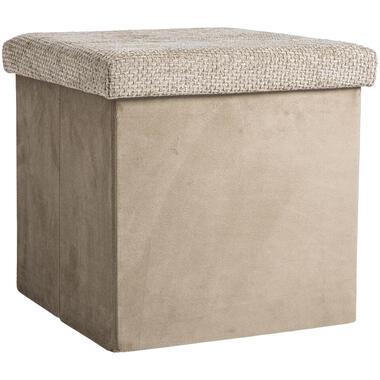 Opbergbox opvouwbaar - bruin - 38x38x38 cm product