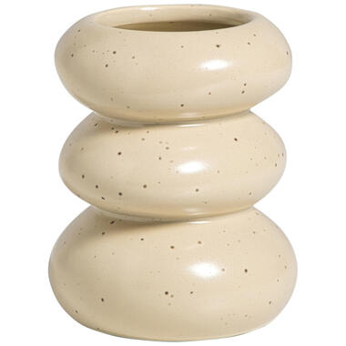 Tandenborstelhouder Pebbles beige keramiek