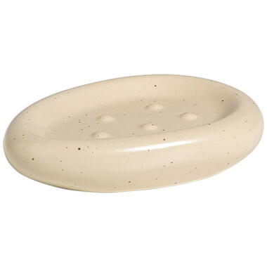 Zeepbakje Pebbles beige keramiek