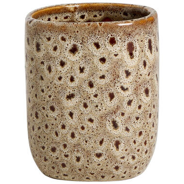 Tandenborstelhouder Bruno - bruin - 11 cm