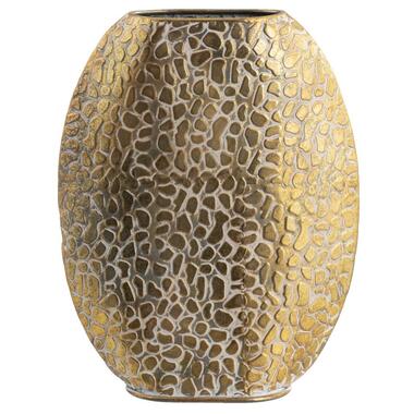 Vase Riv - doré - métal - ovale - 35x28x8,5 cm product