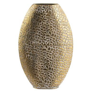 Vase Riv - doré - métal - ovale - 48,5x32x29,5 cm product