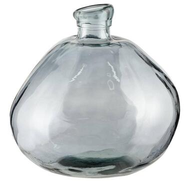 Vase Charlotte - bleu - verre recyclé - 33xø33 cm product