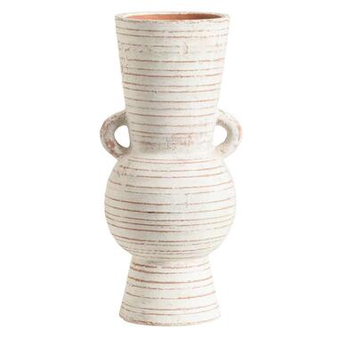 Vase Julia - terre cuite blanche - 41xØ19 cm product