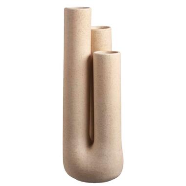 Vase Tube - couleur sable - céramique - 34xø12 cm product