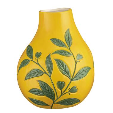 Vase Feuille - jaune - céramique - 24,5xø21 cm product