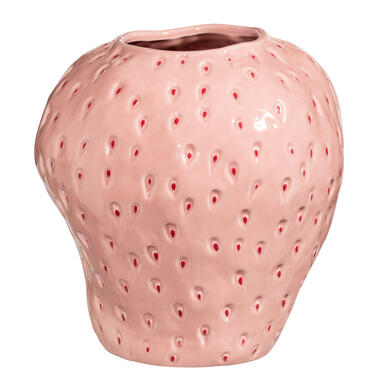 Vase Fraise - couleur pêche - 22x22x20,5 cm product