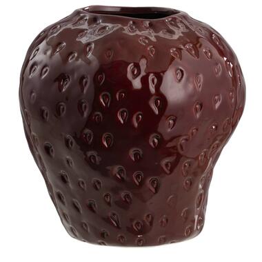 Vaas Fruit - rood - keramiek - 22x20,5x22 cm product