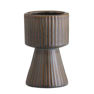 Vase Ribe - céramique brune - 19,5xØ12 cm product