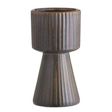 Vase Ribe - céramique brune - 29xØ15 cm product