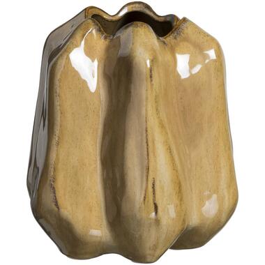 Vase Fleurie - couleur sable - grès - 16,5x14,5x16,2 cm product