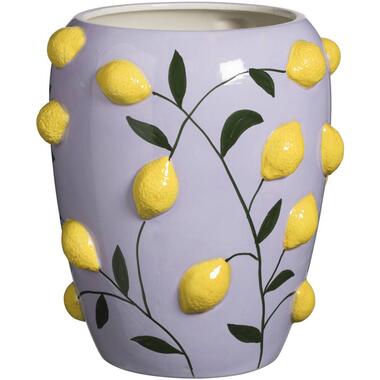 Vase Dani Citron - céramique lilas - 25xØ20 cm product