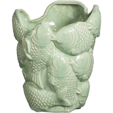 Vase Poisson - céramique vert menthe - 22,2xØ19 cm product