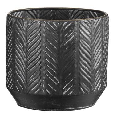 Cache-pot Tijn - noir - métal - 18xø19 cm product