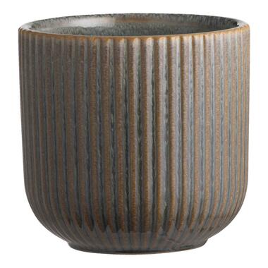 Cache-pot Ribe - céramique brune - 14xØ14,5 cm product