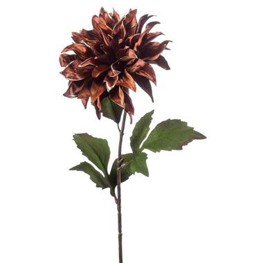 Fleur artificielle Dahlia - brune - 65 cm product