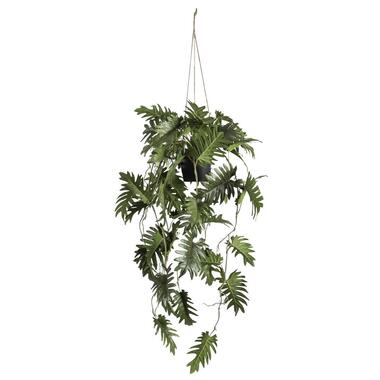 Plante artificielle Philodendron suspendue dans pot - verte - 80 cm product