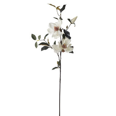 Fleur artificielle Magnolia - crème - 90 cm product