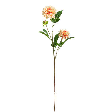 Kunstbloem Dahlia Mini - perzikkleur - 68 cm product