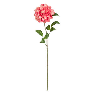Kunstbloem Dahlia - roze - 72 cm product