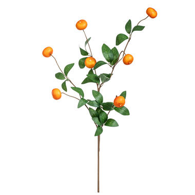 Kunsttak Mandarijn - groen/oranje - 77 cm product