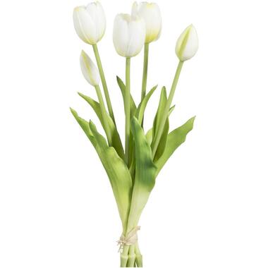 Fleur artificielle Tulipe - blanche - 37 cm product