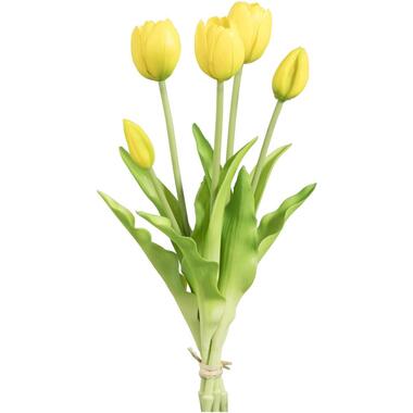 Fleur artificielle Tulipe - jaune - 37 cm product