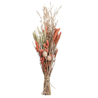 Bouquet de fleurs séchées mélange - couleur naturelle/rose - 77 cm product