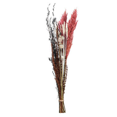 Bouquet de fleurs séchées mélange - brun/rose - 74 cm product