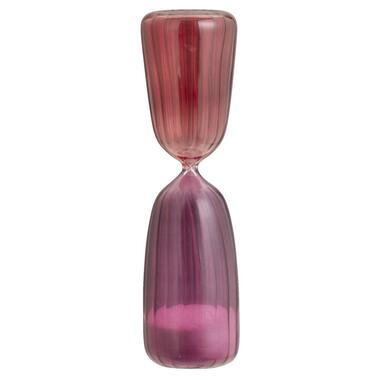 Zandloper Chrissy - rood - glas - 26xØ7 cm product