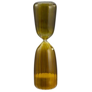 Zandloper Chrissy - groen - glas - 26xØ7 cm product