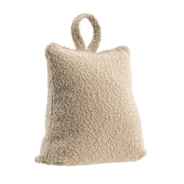 Deurstopper bouclé - taupe polyester - 21x17 cm product