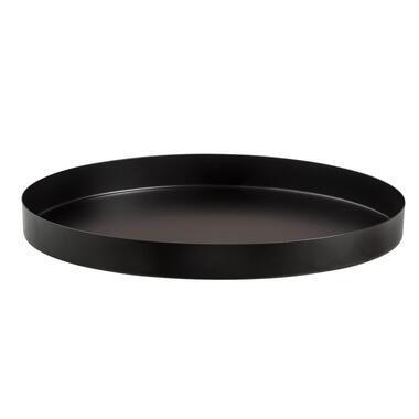 Dienblad Fenno - zwart - metaal - Ø30 cm product