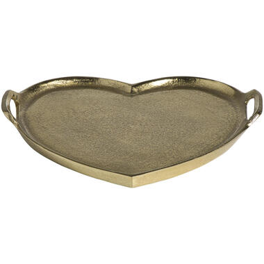 Plateau Cœur - aluminium doré - 30x33 cm product