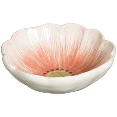 Deco schaaltje Bloem - roze keramiek - 4,8xØ14 cm product