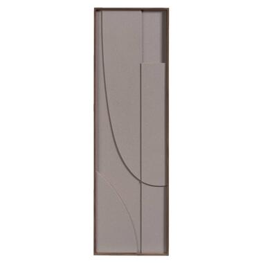 Wanddecoratie Abstract - beige - MDF - 115x35 cm product