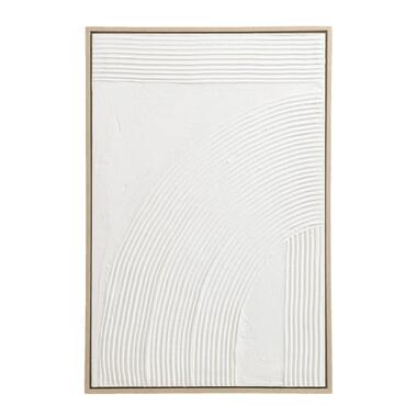 Tableau 3D Art - blanc - toile/bois - 90x60 cm product