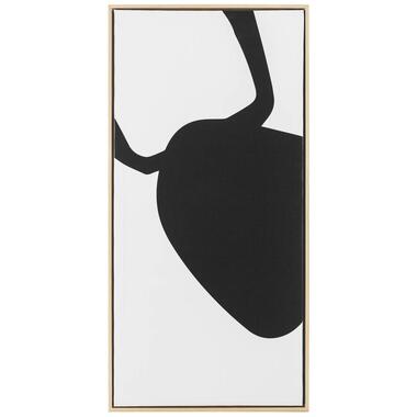 Schilderij Abstract Line - zwart - 82,5x42x3,5 cm product
