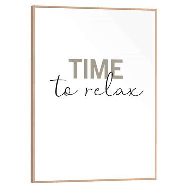 Poster Time to Relax met lijst - 30x40 cm product