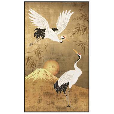 Schilderij Kraanvogel - veelkleurig - 118x70 cm product