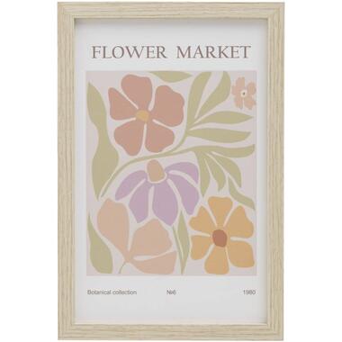 Poster Marché de Fleurs - MDF/verre - 30x20 cm product