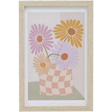 Poster Fleurs - MDF/verre - 30x20 cm product