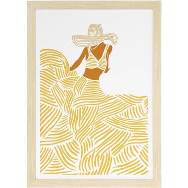 Poster Mademoiselle d'été - MDF/verre - 70x50 cm product