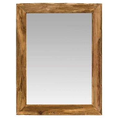Spiegel Mees - hout - bruin - 65x45 cm product