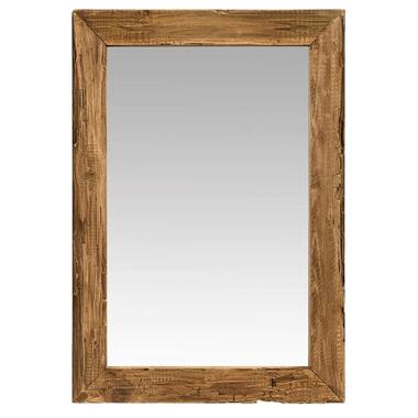 Spiegel Mees - hout - bruin - 85x65 cm product