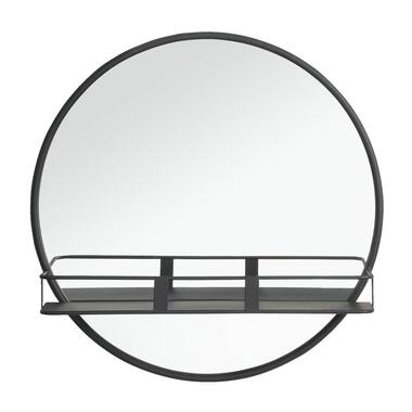 Spiegel met plateau Roel - zwart - 12xØ50 cm product